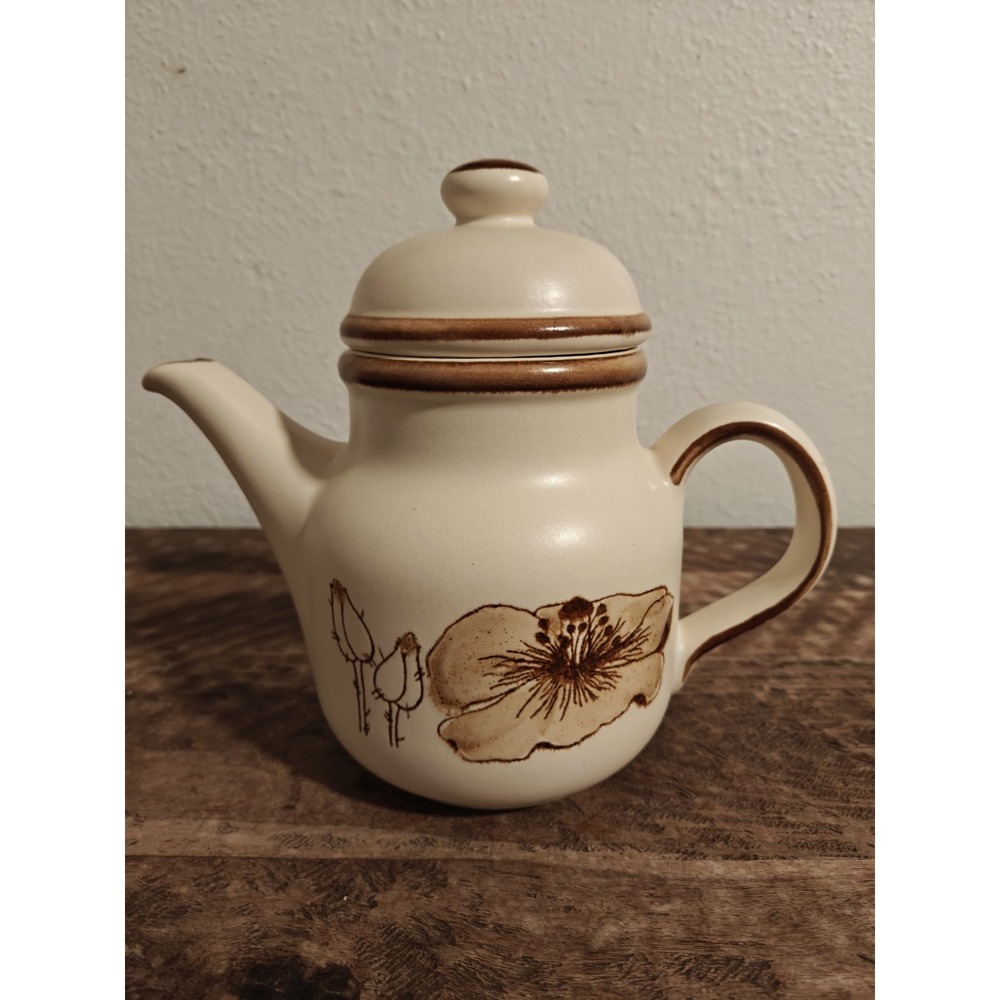Vintage WAECHTERSBACH Tea/ Coffee Pot In A Poppy Flower Design, West Germany
